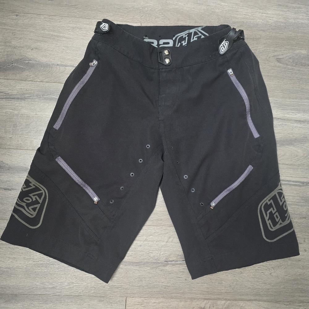 Troy Lee Designs Moto Shorts Size 32 Dirtbike Zippers Velcro Lightweight